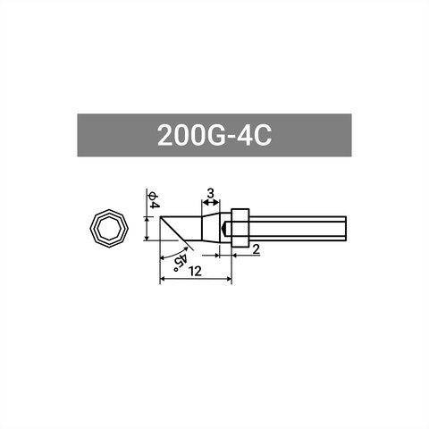 Паяльне жало Quick 200G-4C Прев'ю 1