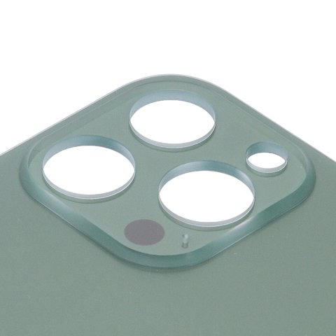 Задняя панель корпуса для iPhone 13 Pro Max, зеленая, нужно снять стекло камеры, alpine Green, small hole Превью 1