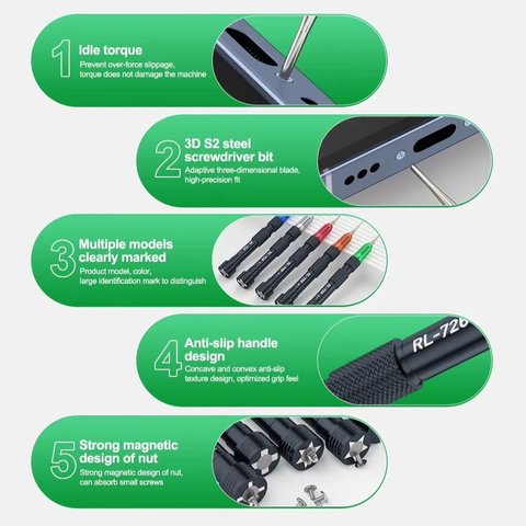 Зіркоподібна викрутка torx RELIFE RL-726 3D/T1, Torx Прев'ю 6