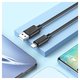 Cable USB Hoco X88, USB tipo-A, Lightning, 100 cm, 2.4 A, negro, #6931474783301 Vista previa  1