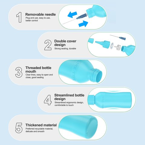 Tarro para líquido con dispensador RELIFE TB1, 50 ml, azul Vista previa  6