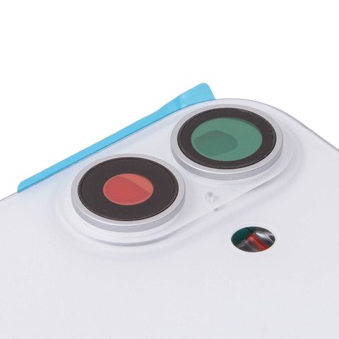 Housing compatible with iPhone 16, (white, with SIM card holders, with side buttons, Original (PRC), EU version) Preview 1