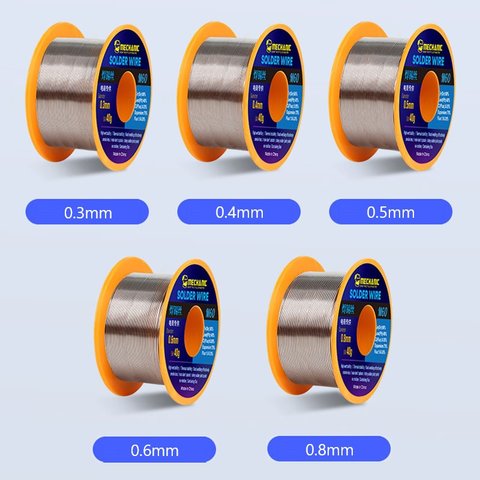 Estaño Mechanic M60, Sn 60% , Pb 40%, flux 1-3%, 0,4 mm, 40 g Vista previa  1