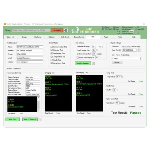 NLBA1 - Analizador profesional de baterías para portátiles Vista previa  4