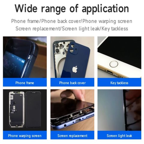 Adhesivo Mechanic R7, de alta temperatura, transparente, para pegar tapas traseras, para marcos de pantalla, 60 ml Vista previa  7