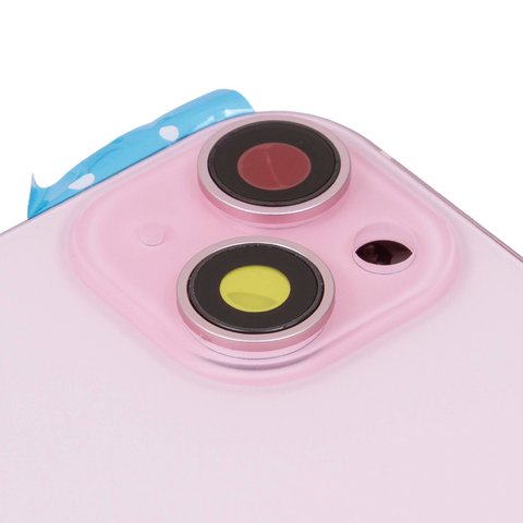 Carcasa puede usarse con iPhone 15 Plus, rosado, con botones laterales,  con sujetador de tarjeta SIM, Original (PRC), EU version Vista previa  1