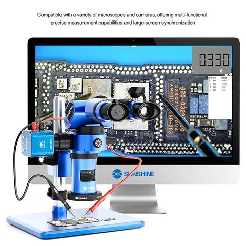 Microscopio Sunshine R360 Pro, trinocular, 7X-45X Vista previa  11