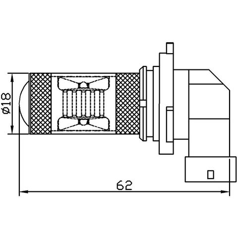 Протитуманна LED лампа UP-7G-9005WB(HB3)-30W (біла, 12-24 В) Прев'ю 1