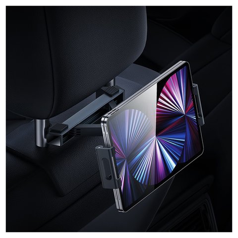 Автомобильный держатель Baseus JoyRide Pro, черный, на подголовник, #SUTQ000001 Превью 2