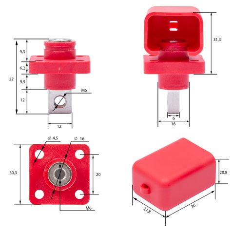 Клема силова, 120 А, комплект Прев'ю 1