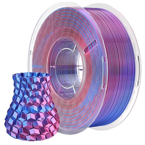 Филамент для 3D-принтера ELEGOO PLA Silk Blue Purple, 1 кг Превью 1