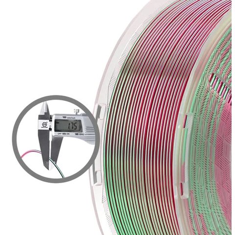 Филамент для 3D-принтера ELEGOO PLA Silk Green Red, 1 кг Превью 2