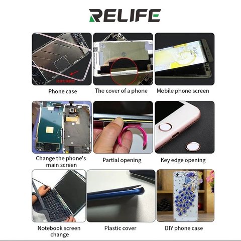 Клей-герметик RELIFE CP-0002, для приклеивания задних крышек, для дисплейных рамок, 15 мл, черный Превью 6