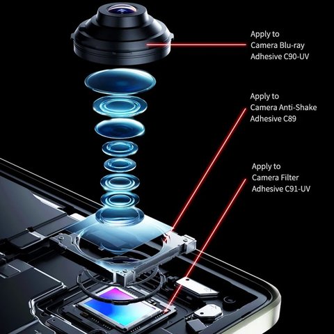 Клей Mechanic C91-UV, для ремонта камеры, 3 г, filter Превью 2