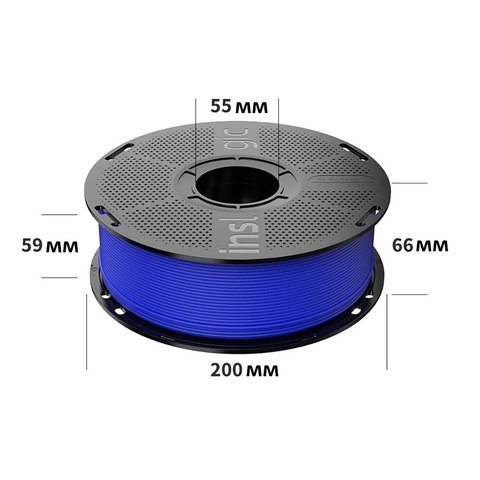 Филамент для 3D-принтера INSLOGIC MATTE PLA Blue, 1 кг Превью 2