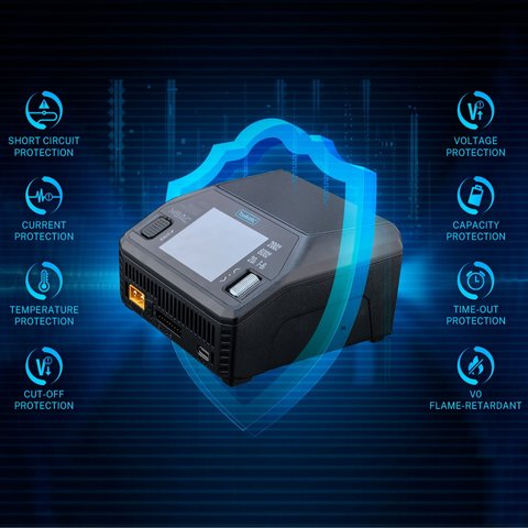 Зарядний пристрій ToolkitRC M8AC , Original, AC 200W, DC 600W Прев'ю 3