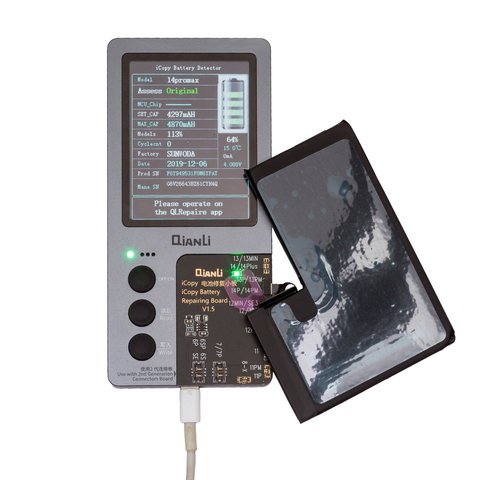 Аккумулятор для iPhone 14 Pro Max, Li-ion, 3.86 В, 4860 мАч, повышенная ёмкость, без ошибки, (A2830), genuine IC Превью 1