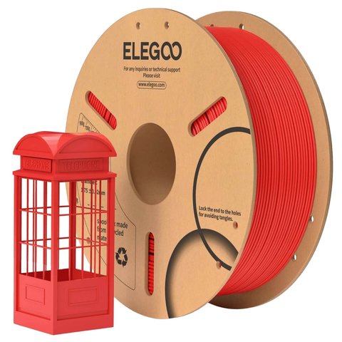 Филамент для 3D-принтера ELEGOO PLA Red, 1 кг Превью 1