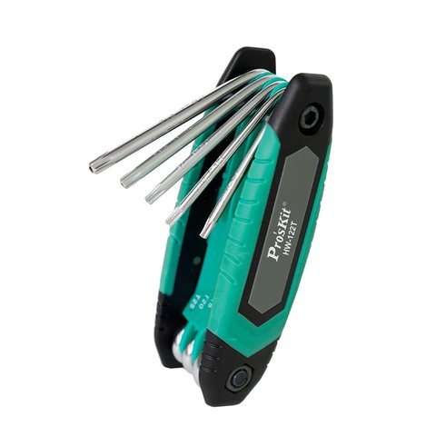 Набір складаних зіркоподібних викруток з отворами Pro'sKit HW-122T (8 шт.) Прев'ю 3