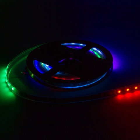 Світлодіодна стрічка RGB SMD5050, WS2812B (з управлінням, IP67, 5 В, 30 діодів/м, 5 м) Прев'ю 2
