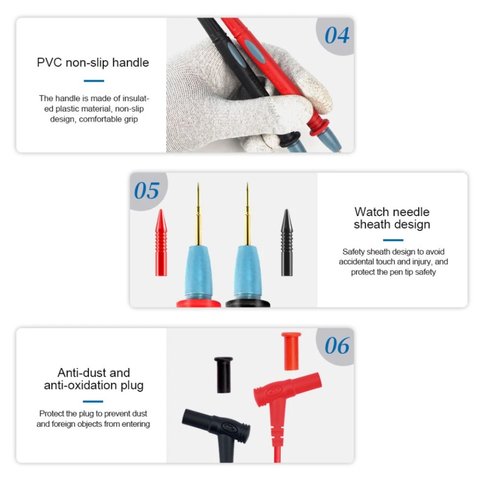 Вимірювальний щуп для мультиметра Sunshine SS-024, гостра голка Прев'ю 5