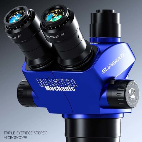 Мікроскоп Mechanic Super XS-DVS-1, тринокулярний, 6,7X-45X Прев'ю 2